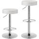 thumbnail image 1 of Pack 2 Taburetes Piso Bar Altura Regulable Blancos, 1 of 4
