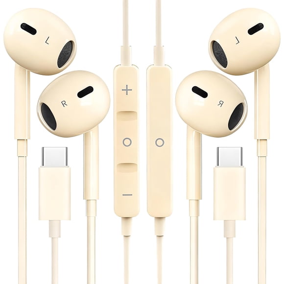 Auriculares USB-C Case Logic, paquete de 2, con micrófono y control de volumen