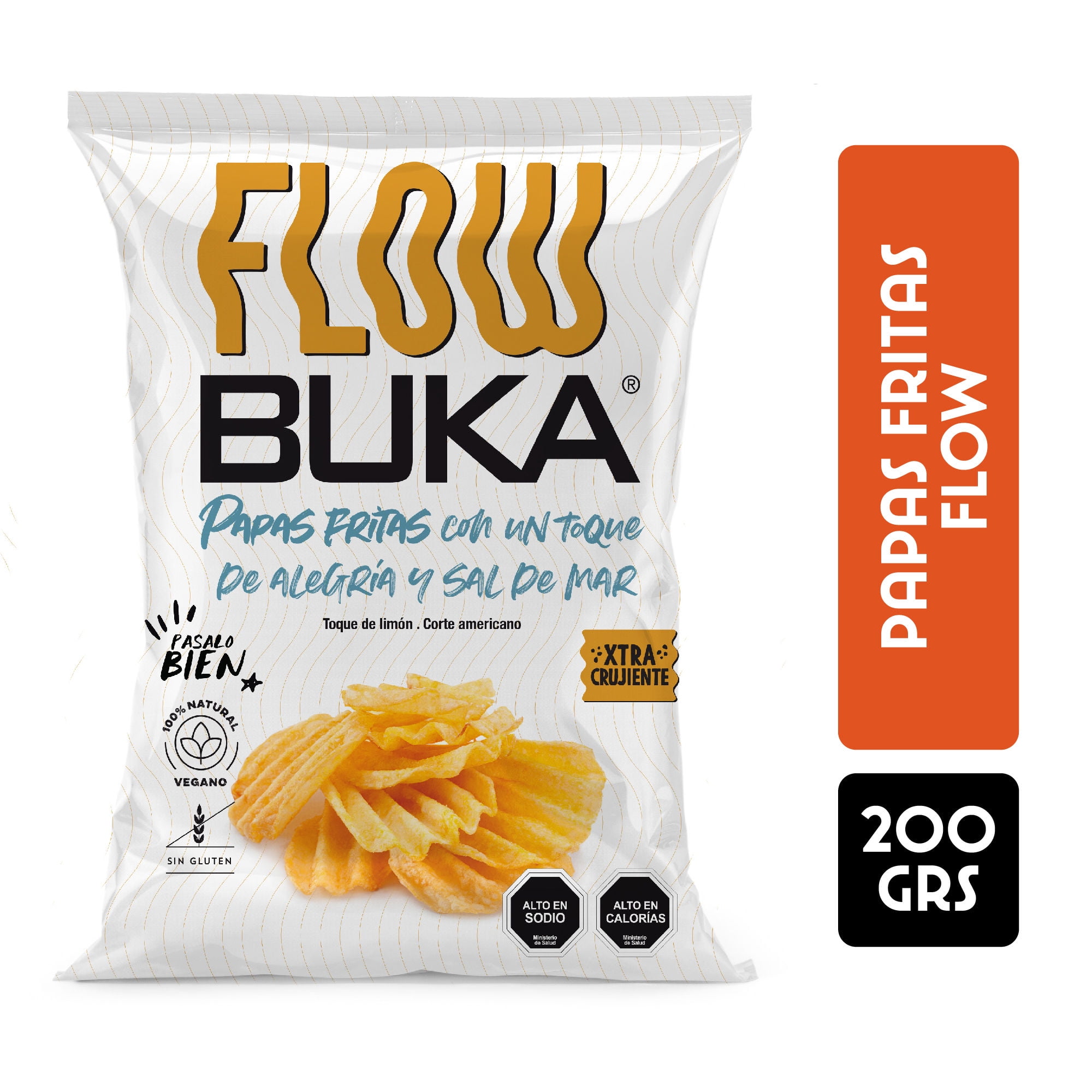 Papas Fritas Corte Americano Flow 200 g Buka