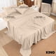 thumbnail image 2 of Juego de sábanas Utopia Bedding King de microfibra cepillada, color beige, 2 of 7