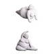 thumbnail image 3 of 2 Uds Decoración De Yoga Moderna Polirresina Se?ora Gorda Estatuilla Estatua Adornos, 3 of 3