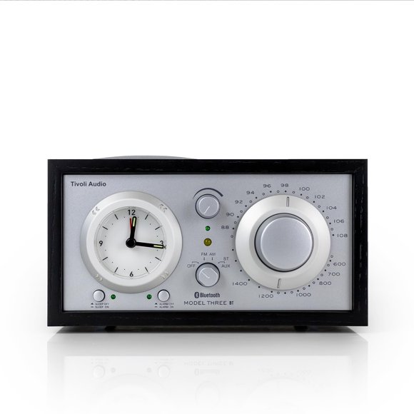 Reloj Tivoli Audio Modelo Three BT Negro Fresno/Plateado