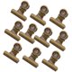 thumbnail image 5 of Clips De Bisagra De Metal De 10 Piezas, Abrazadera De Clip De Papel De / Clips De Carpeta De Archivos, Bronce, 5 of 5