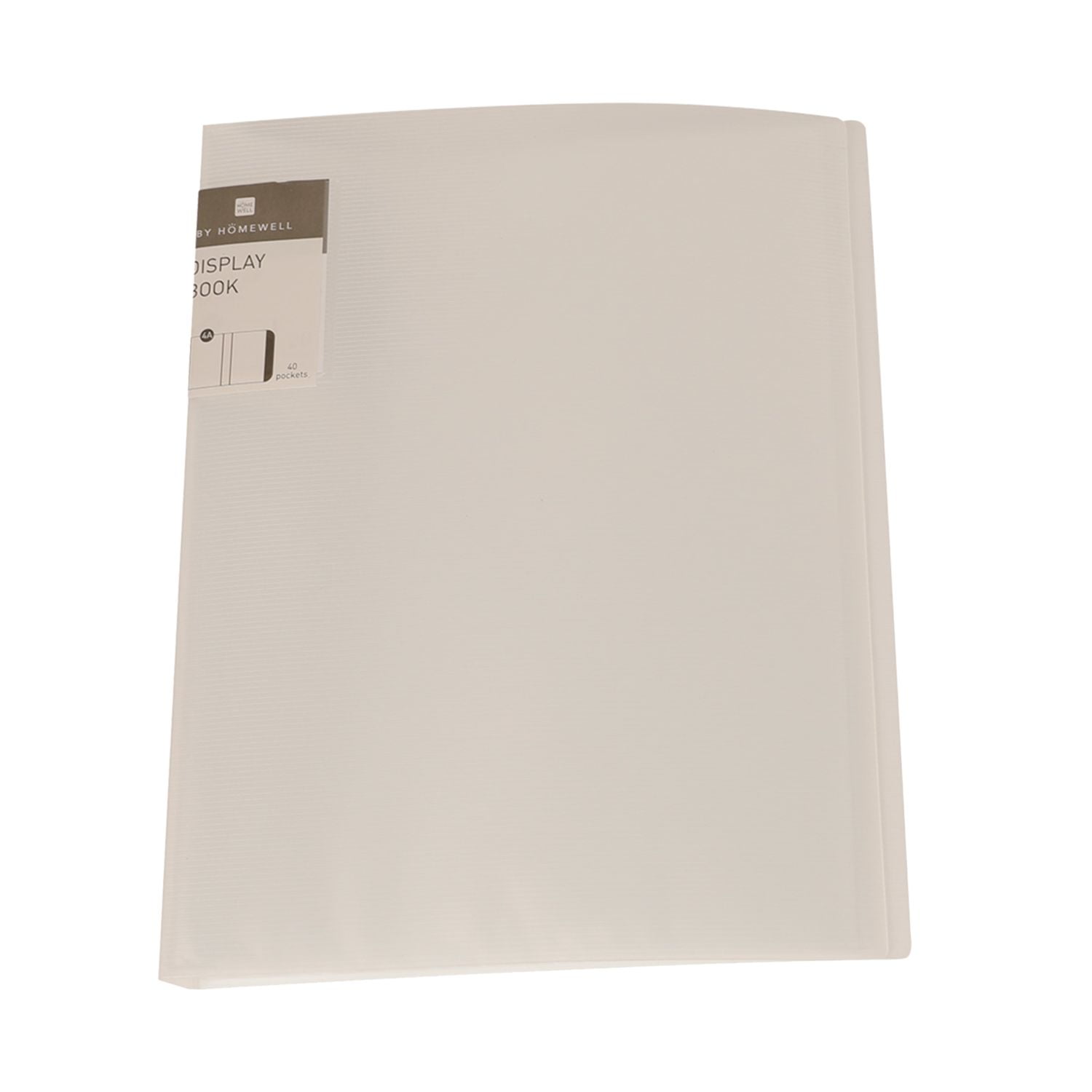 Homewell - Carpeta De Plástico Blanca 24x13x2cm