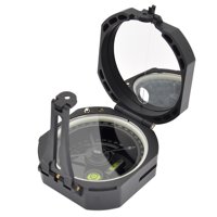 Ioensy - Brújula De Acampada Estilo Militar Con Espejo De Bolsa Para Avistar Bolsillo De Geología