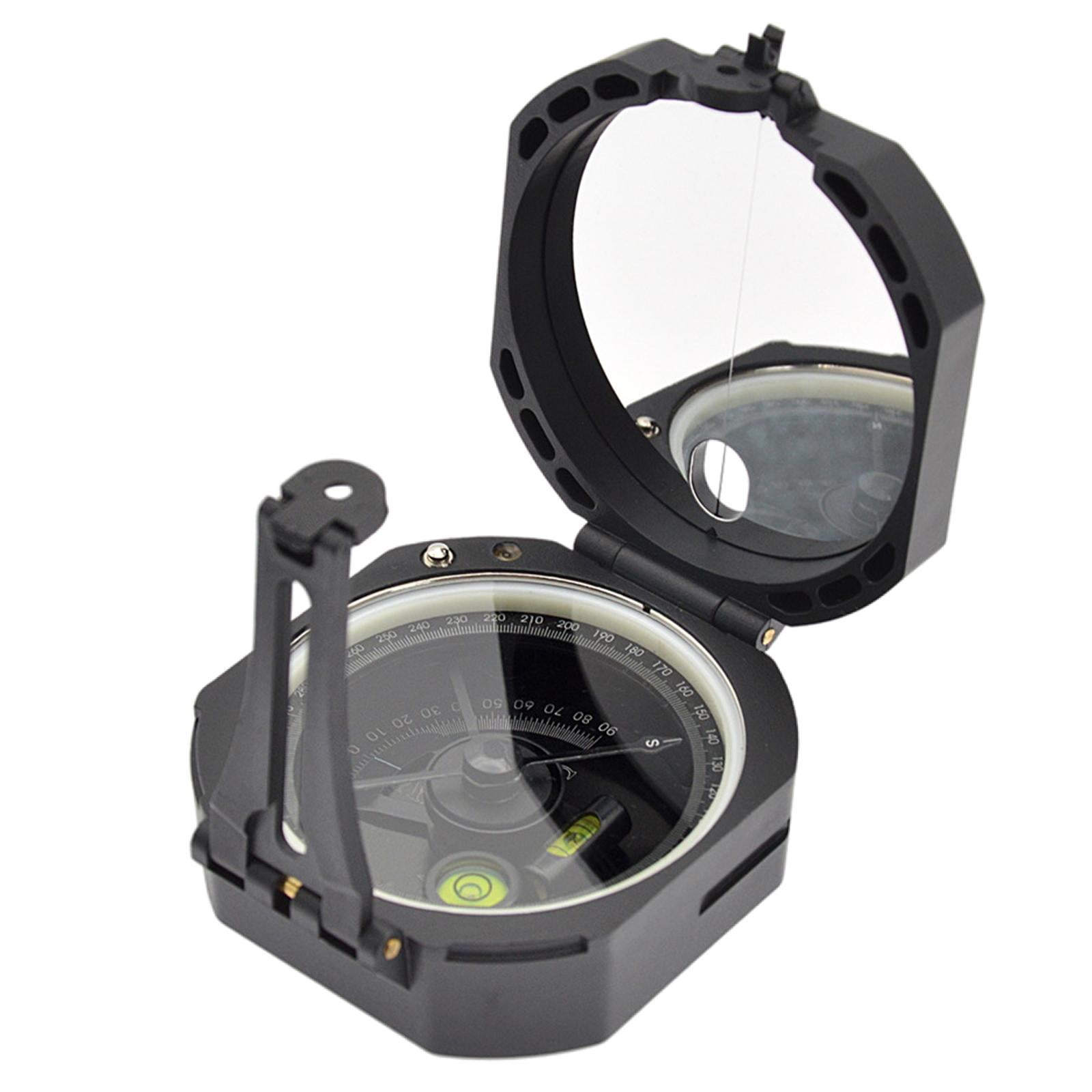 Ioensy - Brújula De Acampada Estilo Militar Con Espejo De Bolsa Para Avistar Bolsillo De Geología