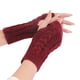 thumbnail image 1 of Guantes sin dedos de punto con cable elástico y acanalado para mujer, 1 of 5