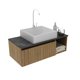 thumbnail image 4 of Mueble Baño Aereo 1 Puerta con Lavamanos Almendra Marmol, 4 of 6