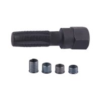 Magideal - De Reparación De Rosca De Bujía Spart De 14 Mm, Herramienta De Reparación De Rosca De Cilindro De 14 Mm Con 4 Insertos Para Reparación De Bujías