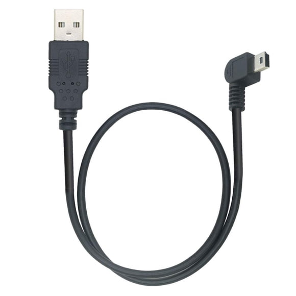 Adaptador USB Tivid de 50 cm con ángulo recto, de USB Tipo A a Mini USB Tipo B