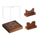 thumbnail image 4 of Vitrina De Béisbol Para Recuerdos, Soporte Para Bates De Béisbol, Madera Oscura., 4 of 5
