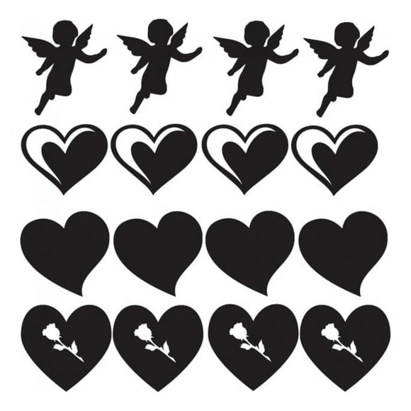 Decomural Love Heart Cherubs Set WS-33225