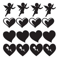Rienda Libre Graphics - Decomural Love Heart Cherubs Set Ws-33225