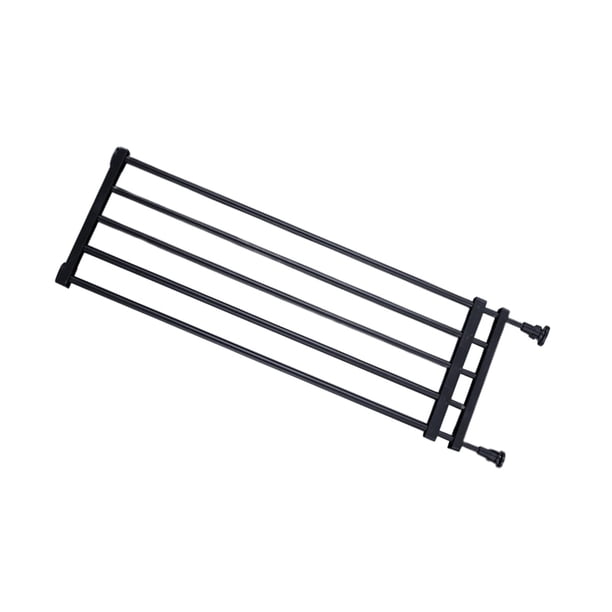 Puerta extensible, valla para cachorros, Protector de puerta, divisor de habitación, portátil, para caminar a través de la puerta retráctil para perro 56to100cmx24cm negro