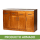 thumbnail image 2 of Mueble de Cocina Berlin Madera Nogal Base 4 Puertas, 2 of 4
