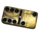 thumbnail image 3 of Juego de dominó Marion Double 6 Jumbo dorado jaspeado con hilanderos, 3 of 3