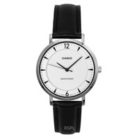 Reloj Casio Standard Analog Leather Strap White Dial Quartz Ltp-Vt04L-7A2 Women'S Watch