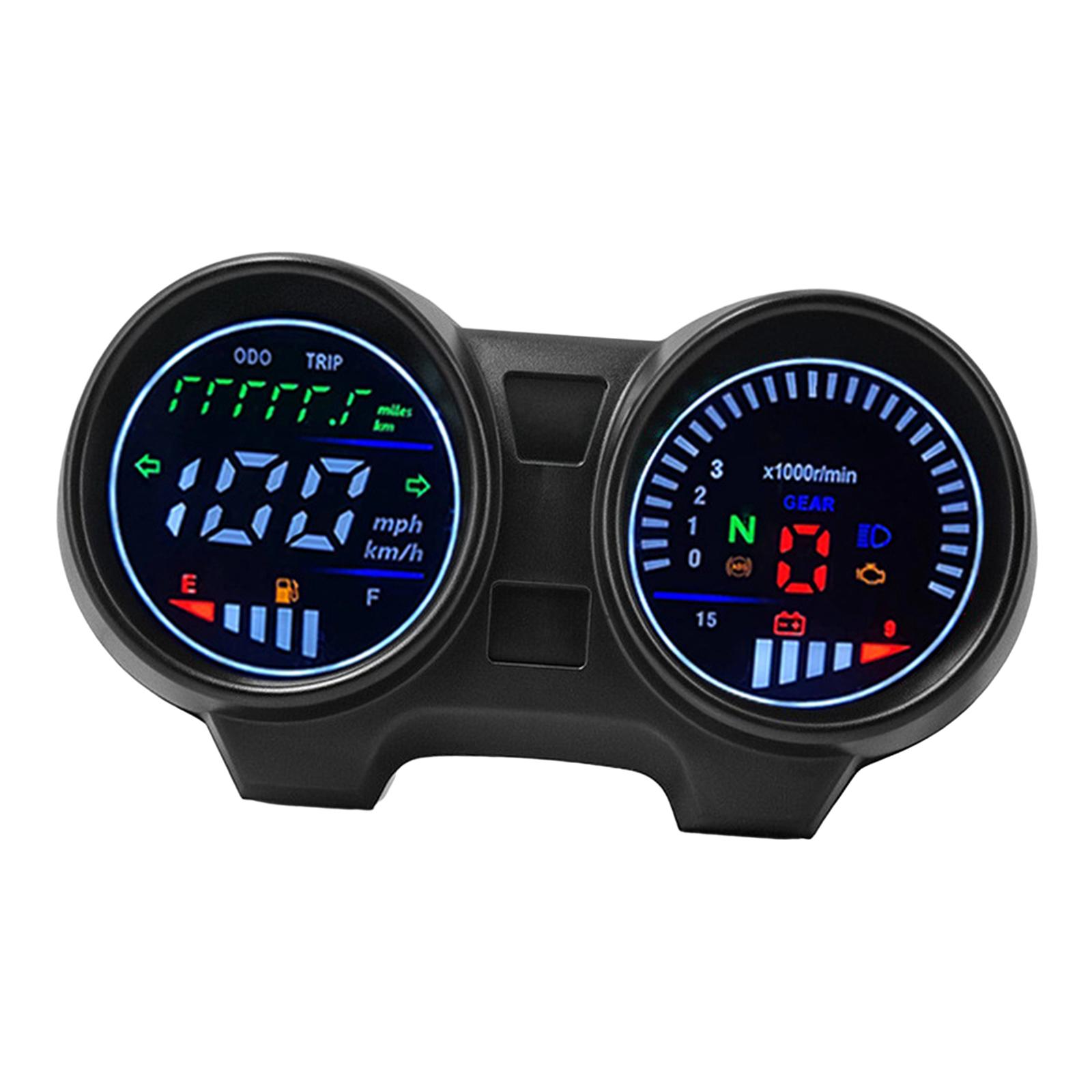 Magideal - Modificación Del Tacómetro Del Odómetro De Alta Calidad, Velocímetro Del Instrumento De La Motocicleta Para Cg125 Titan150 Cg150 Gy125 Fan 150