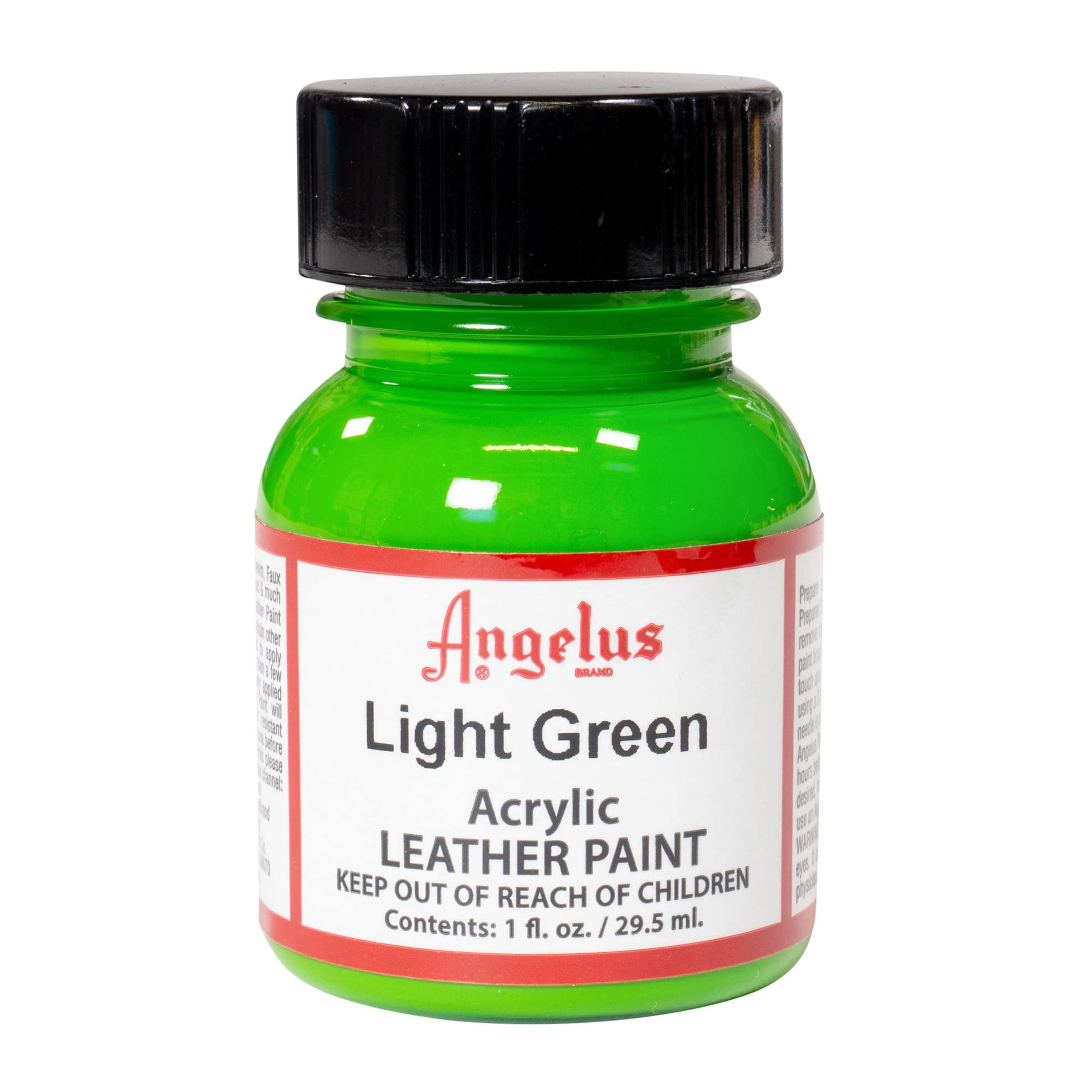 Pintura Acrílica Para Cuero Angelus, Color Verde Claro, 30 Ml