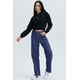 thumbnail image 4 of Polerón Mujer Medio Zipper Crop Negro, 4 of 4