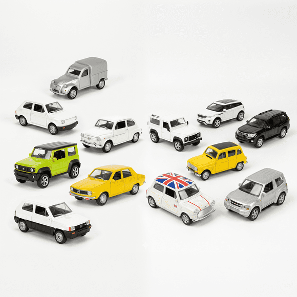 Pack x12 Autos Welly Modernos Escala 1:60