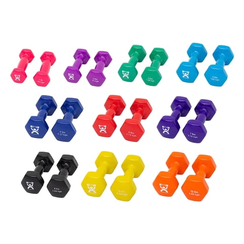 Mancuernas Cando Con Revestimiento De Vinilo, 5 Pares, De 1 A 10 Libras, Para Músculos