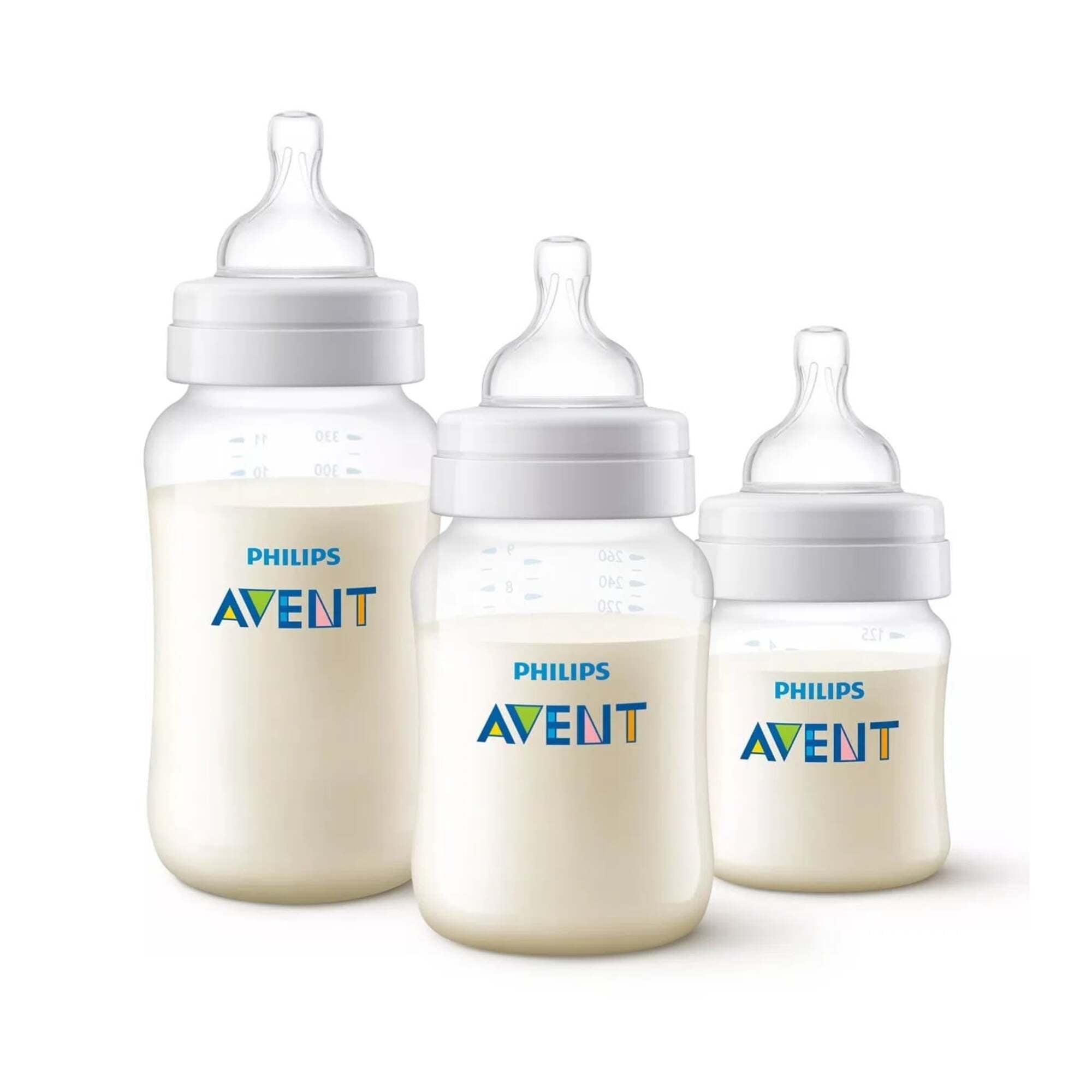 Avent - Set Mamadera Anti-colic 125ml + 260ml + 330ml