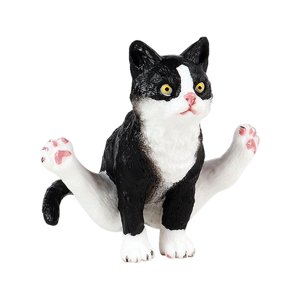 Bothyi - Juego De Colección De Juguetes Educativos De Figura De Gato En Miniatura, Para Regalo De Cumpleaños Negro