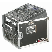 Paquete Dj Odyssey Fz1006 10U Con La Parte Superior Inclinada, 6U, Vertical, Negro