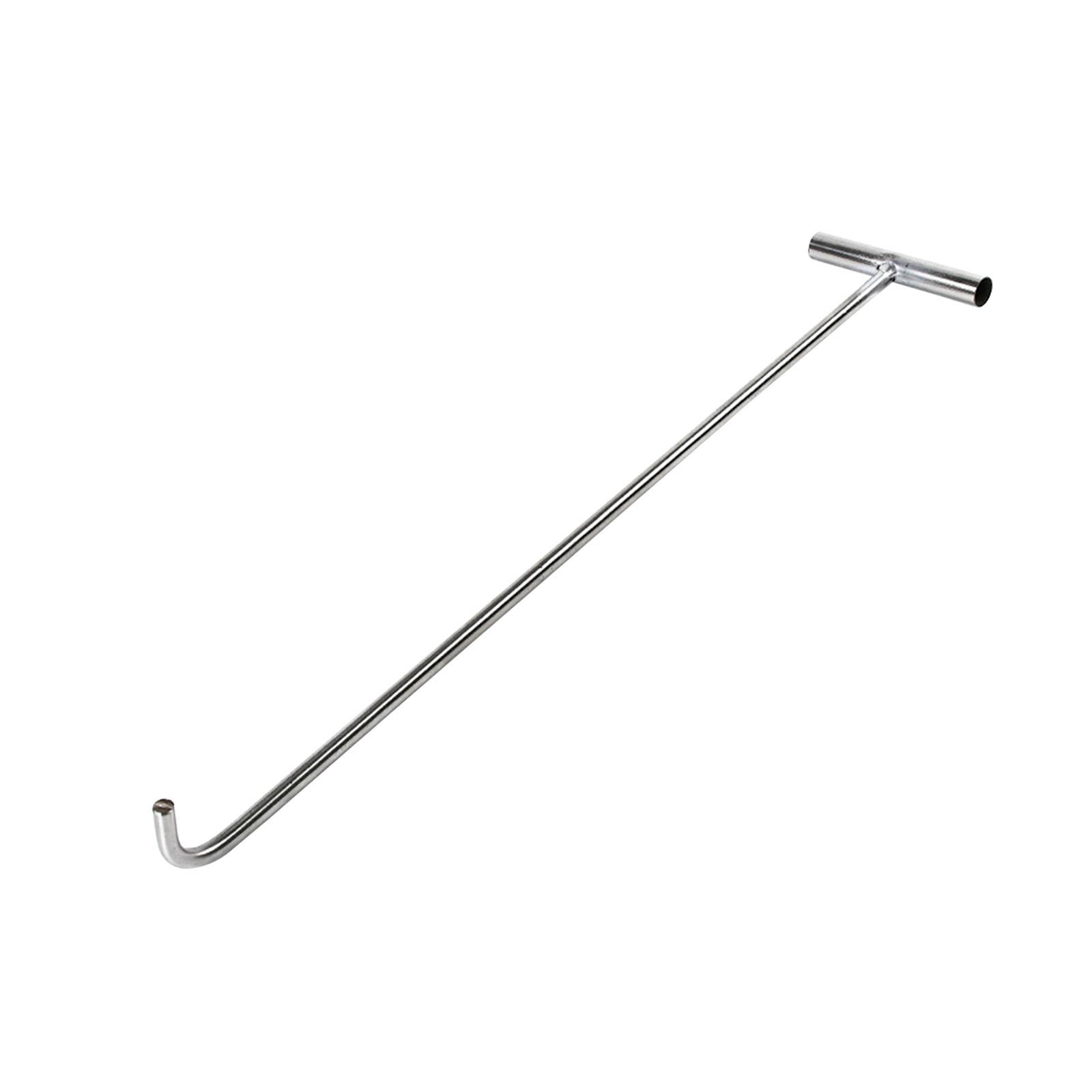 Bothyi - Herramienta De Gancho De Alcantarilla, Herramienta De Utilidad Para Tapas De Alcantarillado, Tapas De Tanques Sépticos, Puertas Enrollables, 68Cm, 10Mm, Romo