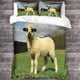 thumbnail image 3 of Funda nórdica con estampado de ovejas y fundas de almohada. Juego de ropa de cama con estampado 3D y cierre de cremallera. Diseño único. Antialérgico. Funda de edredón con bonitos animales., 3 of 3