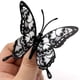 thumbnail image 3 of 12pcs Double-layer Black And White Skull Butterfly Rose Halloween 3D Butterfly Home Decoration Wall Sticker, 3 of 4