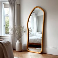 Santú Home & Deco - Espejo Irregular Cuerpo Entero Madera Color Roble 180X80Cm