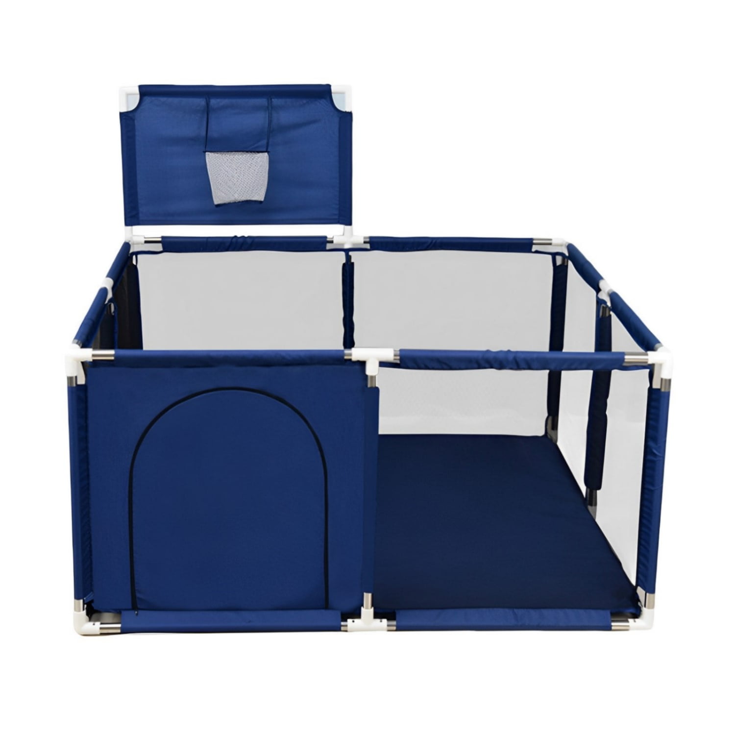 Mundo Online - Corral De Seguridad Bebe Con Aro 126x126 Cm. Azul Marino