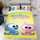 thumbnail image 4 of Divertido Bebé GooGoo y GaaGaa Conjunto de sábanas temático, trío de piezas, cómodo y amigable con la piel, diseño único, regalo de decoración para el hogar para familiares, amigos y fans,140cm *210cm, 4 of 6