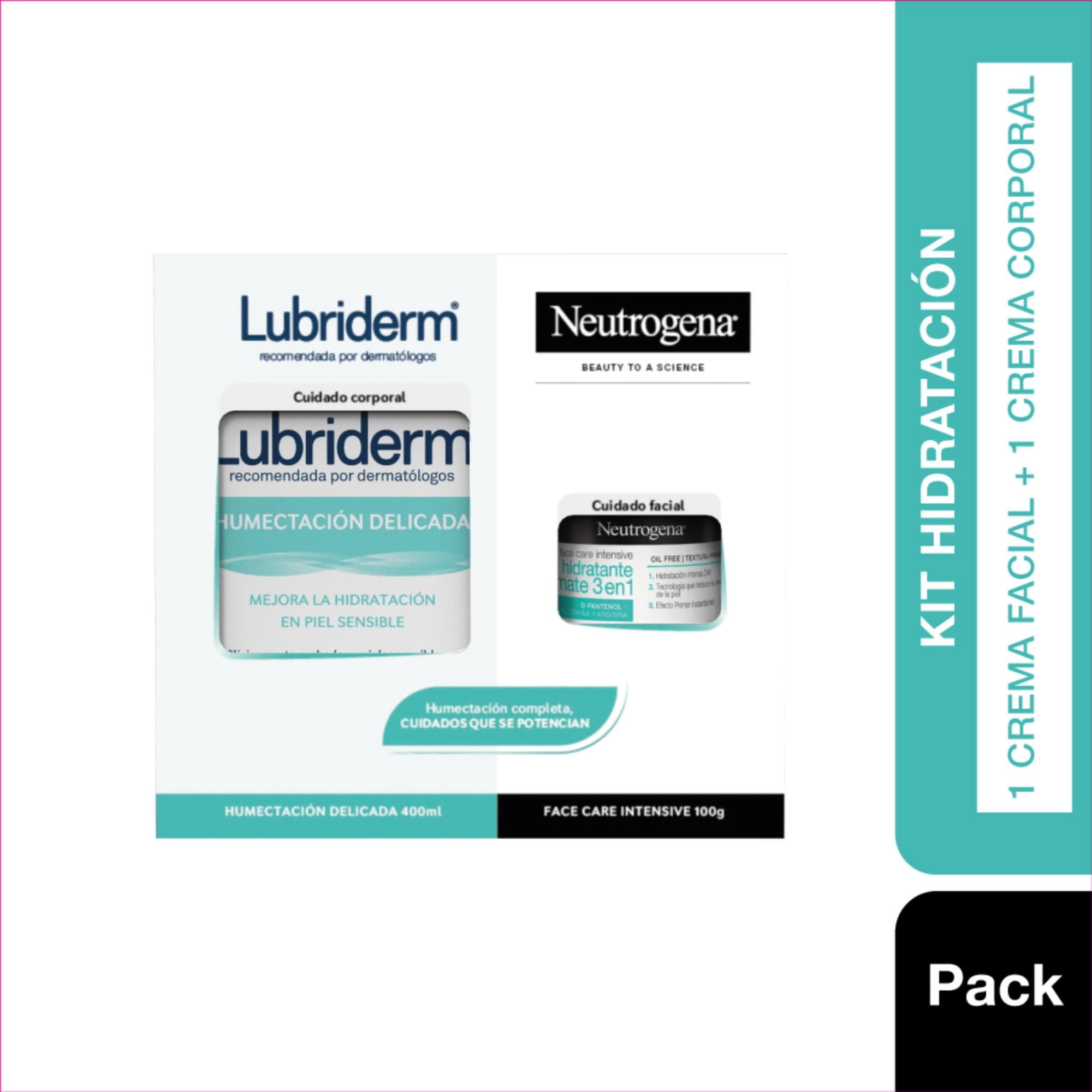 Lubriderm Delicada + Neutrogena Hidratante