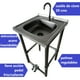 thumbnail image 3 of Lavamanos Accion Pedal Acero Inox. con griferia, 3 of 6