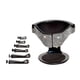 thumbnail image 1 of Portavasos Universal para coche con decoración de diamantes de imitación, soporte para teléfono, abrazadera de montaje de botella de salida de aire Blanco, 1 of 4