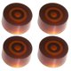 thumbnail image 2 of Botón De Guitarra De 4 Piezas Perilla De Control De Velocidad De Acrílico Para Guitarra Eléctrica Café, 2 of 5
