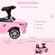 thumbnail image 4 of Coche Ride On Push Aosom para niños, pie a suelo, con cuerno rosa, de 18 a 36 m, 4 of 9