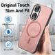 thumbnail image 5 of Magnetic Slim Case for Honor 90 5G with Camera Guard & Anti-Scratch Back Pink, 5 of 6