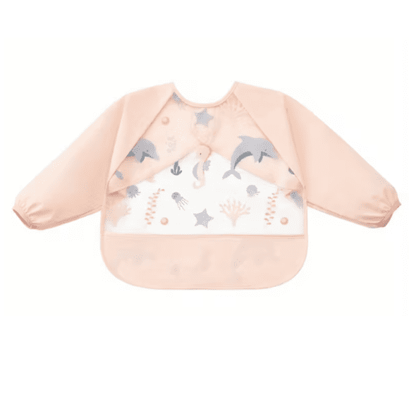 Babero Manga Larga Impermeable para Bebés
