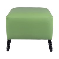 Máxima Design - Pouf Alejandro Diseño Verde Limón Eco Cuero 54X54X44 Cm