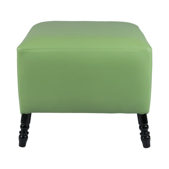 Pouf Alejandro Diseño Verde Limón Eco Cuero 54x54x44 cm