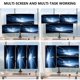 thumbnail image 4 of Soporte para Monitor Triple Apilado WALI 49"/34", 4 of 8