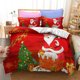 thumbnail image 1 of Christmas Bedding Set For Kids Santa Claus And Tree Snowman Cat Bedspreads Comforter Duvet Cover And Pillowcase Children's Gift, 1 of 5