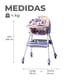thumbnail image 3 of Silla Comer Bebe Doble Altura Safe Baby Entretenida Lila/Rosada, 3 of 7