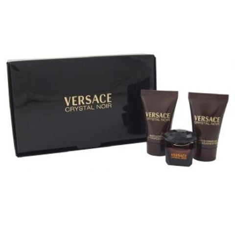 Set De Regalo De Perfume Versace Crystal Noir Mini Edt Para Mujer