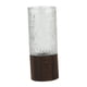 thumbnail image 5 of Jarrón de vidrio con base de madera, jarrón minimalista, jarrón creativo, jarrón de flores moderno para sala de estar, mesa, comedor, decoración del transparente, 5 of 5