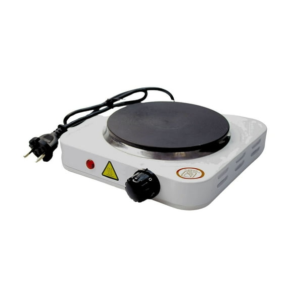 Hot Plate Cocina 1 Plato Electrica Portatil 1000w Blanco
